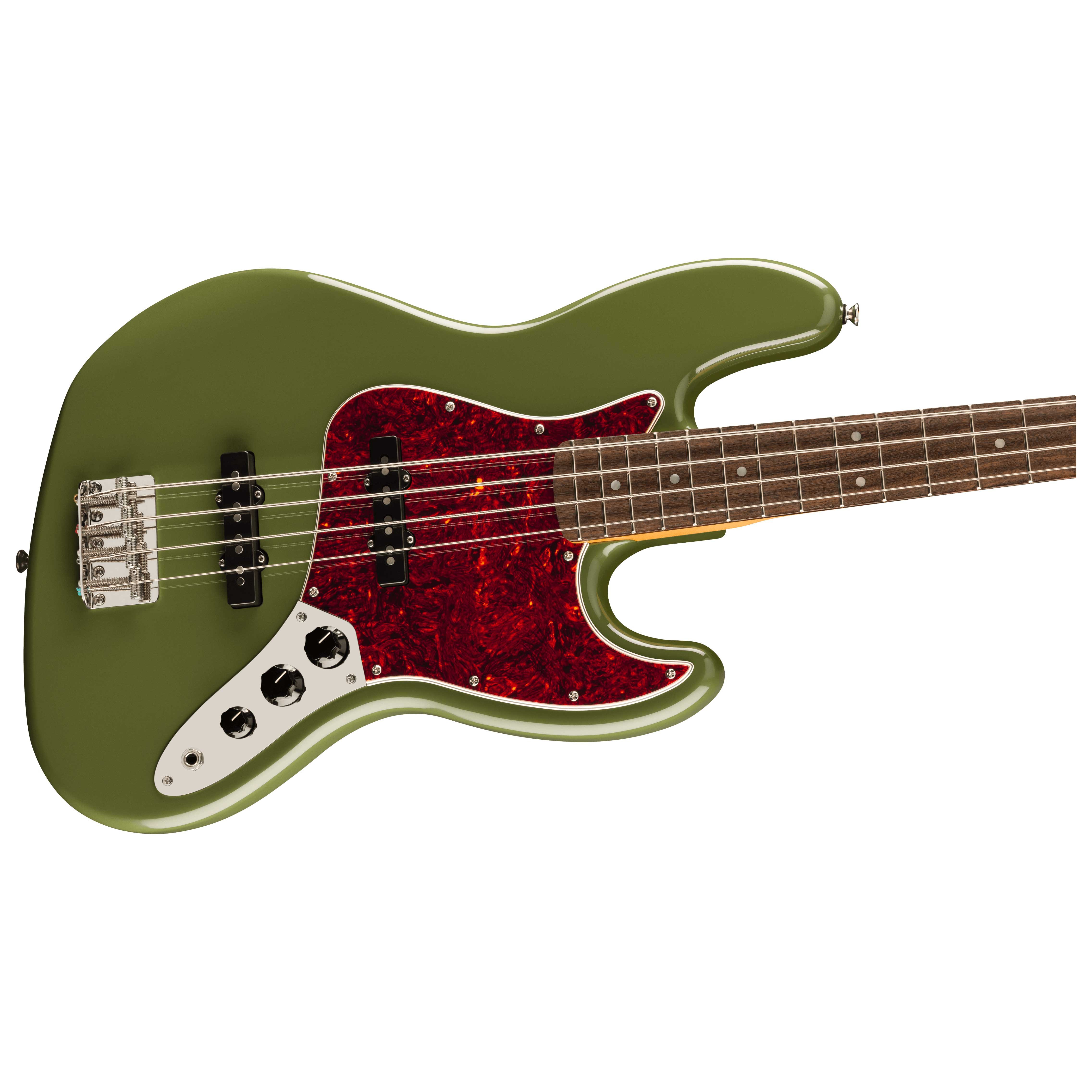 Squier Classic Vibe '60s Jazz Bass Guitar in Olive with Matching